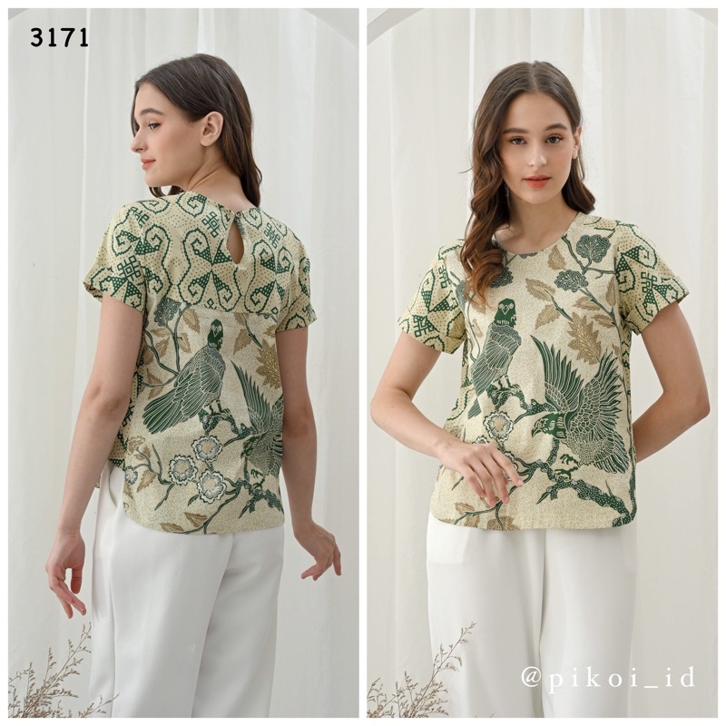 Baju batik cewek / atasan batik murah / blouse batik / baju batik wanita / batik wanita murah / 154