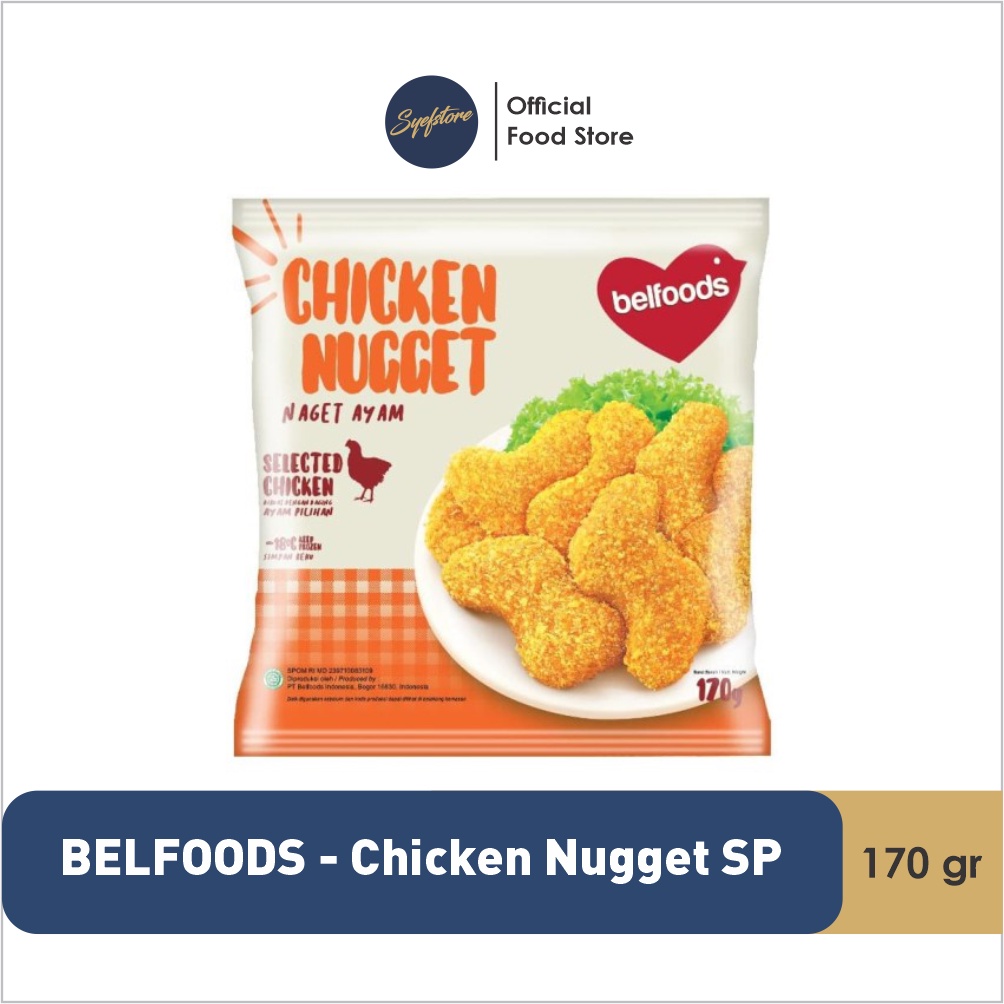 

BELFOODS CHICKEN NUGGET SP 170 gr (KHUSUS KURIR)