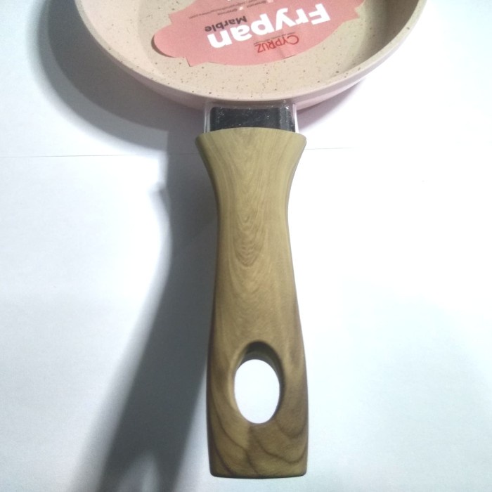 Cyprus Fp0691 Frypan Coating Marble Kayu 14Cm Pink