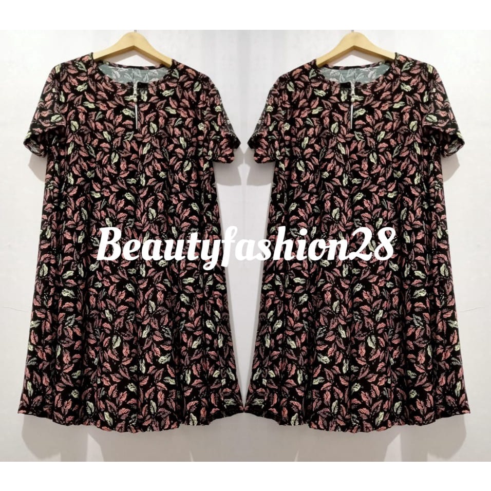 DASTER CANTIK TISYA SUPER JUMBO JERSEY KOREA LD 120-160 PB 105