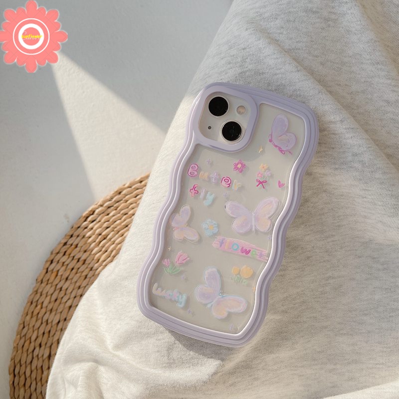 Fantasy Casing Kupu-Kupu Realme 10 C2 C35 C11 C15 C30 8i 8 8pro C33 7 9 9pro+7i C12 C21y C25Y C20 C21 C21 C25s 5 5i 5S 6i C3 6 7 C25 C11 2021 C25s Kartun Lucu Lembut Sarung TPU