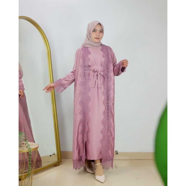 KHANZA Set - Set Outer - Stelan Outer - Gamis Pesta - Baju Pesta - Baju Stelan Pesta - Baju Lamaran 
