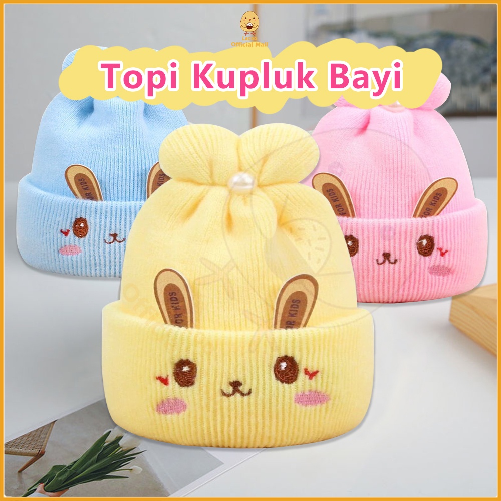 Lacoo Topi kupluk bayi rajut Baby hat Kupluk bayi motif kelinci