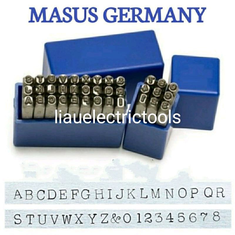 

Angka & Huruf Ketok 10 Mm 1 Set MASUS GERMANY Stamp Punch Set 10mm