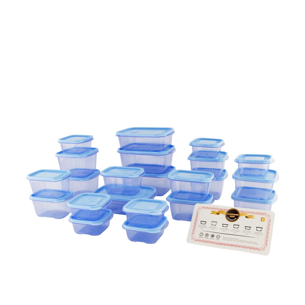Food Container / Kotak Penyimpanan Makanan Kulkas Set isi 22
