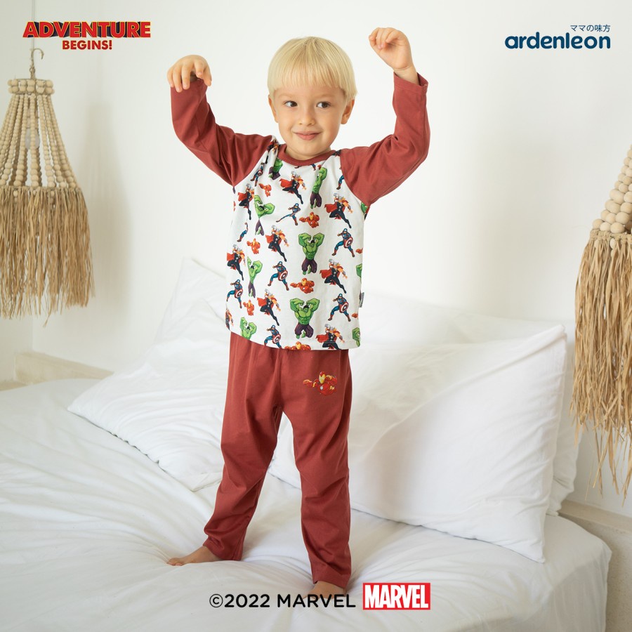Ardenleon Marvel Avengers Long Sleeves Tee &amp; Long Pants