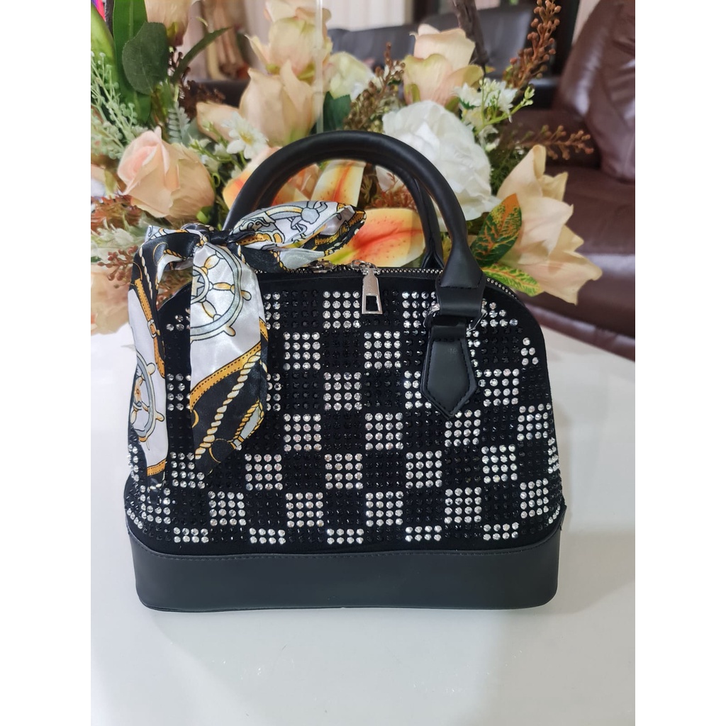 Funatic Tas HOBO wanita diamond Terbaru dan kekinian Fashion Korea