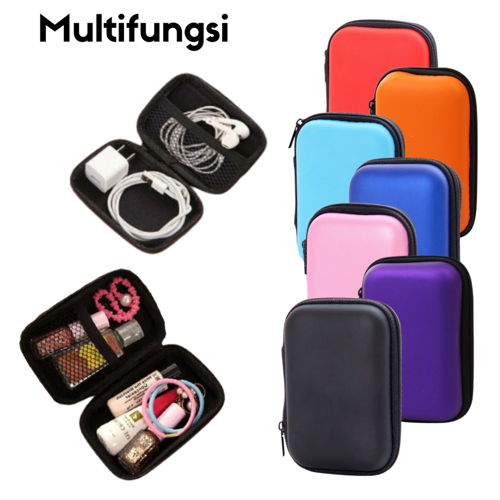 3SP | SSR23 Box Case Pouch Penyimpanan Headset Earphone Charger Kabel Data Travel Serbaguna Multifungsi