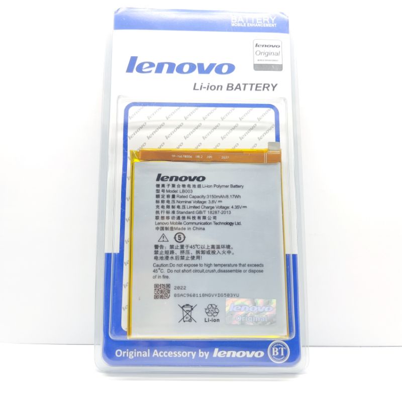 Baterai Batre Lenovo K3  K350 K350T Kode LB003 Original 100%