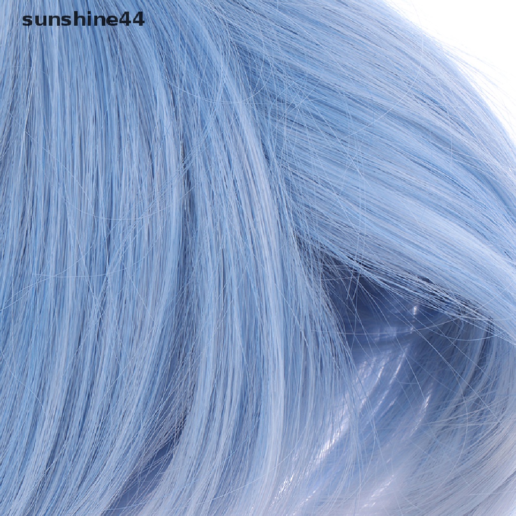 Sunshine Wig / Rambut Palsu Karakter Kartun Anime Maid Warna Biru Untuk Cosplay