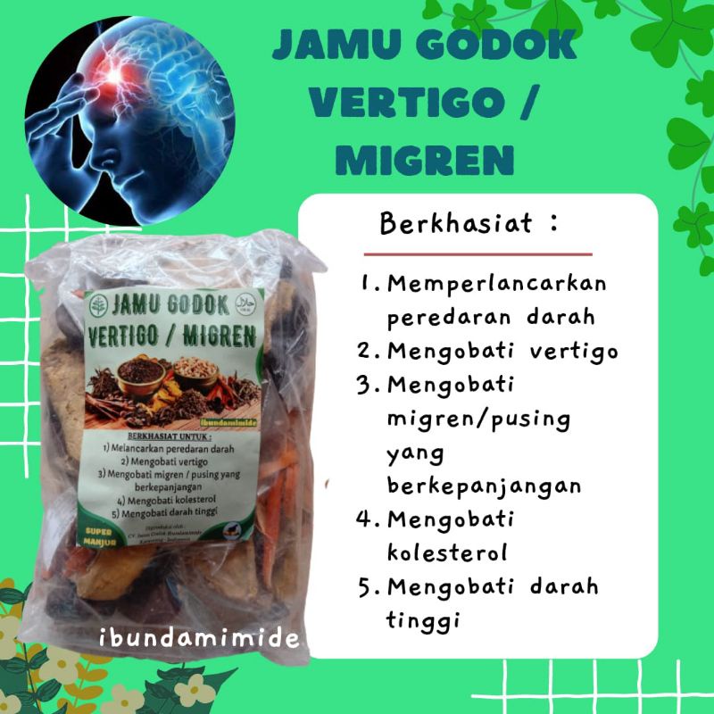 

JAMU GODOK VERTIGO / MIGREN