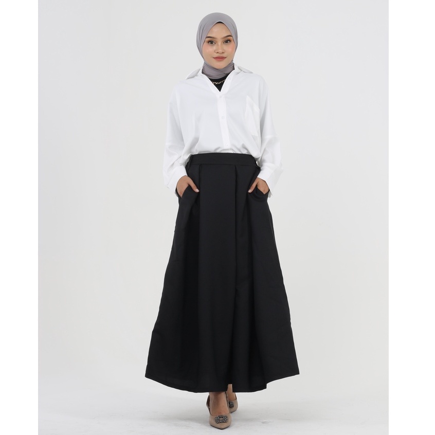 ROK MOSS CREPE VELLY PANTS KANTOR DAILY PREMIUM KOREA B633