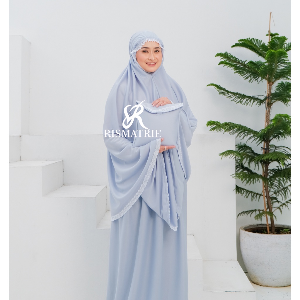 MUKENA AMPLOP JUMBO Mukena travel Renda Premium MUKENAH TRAVELING MUKENA TR Mukenah hyget higet Rismatrie JUMBO Hyget Polos All Siza Free Tas Traveling-Mukena Amplop Abu md