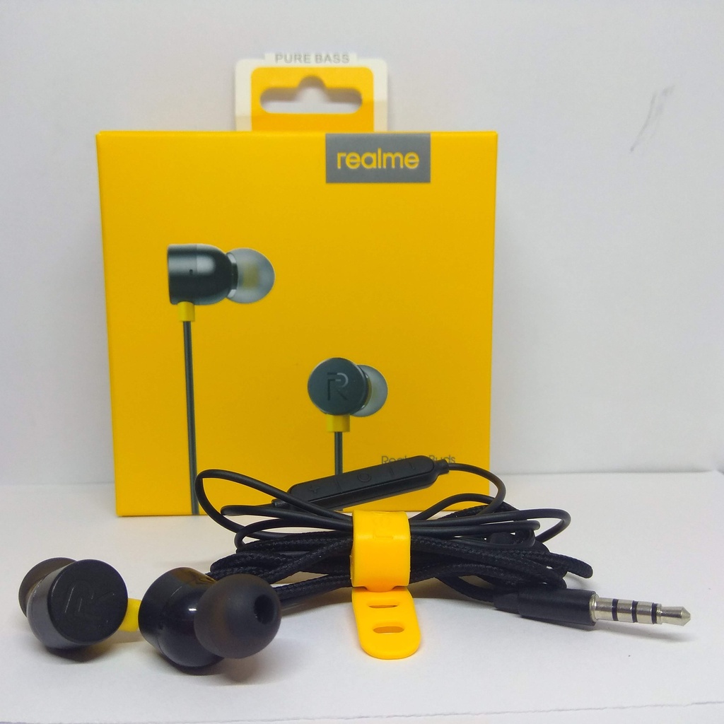 HANDSFREE REALME ORIGINAL RMA-101 HEADSET REALME BUDS RMA-101 ORIGINAL Headset Realme Buds In-Ear ORI 100% Asli Realme 3PRO C2 XT X2PRO All Tipe With Mic Realme Earphone