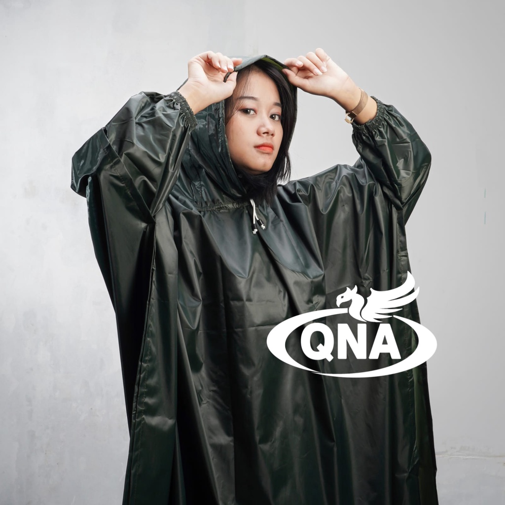 RAINCOAT, JAS HUJAN PONCO LENGAN/KELELAWAR DEWASA PRIA WANITA By QNA