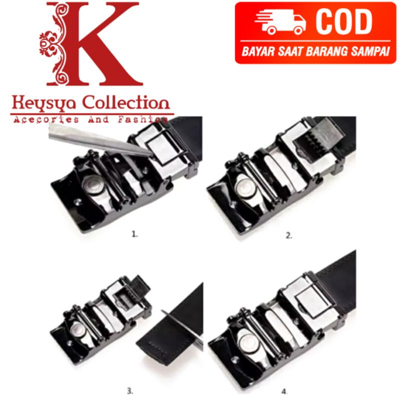 ikat pinggang pria kulit pu sabuk pria rell