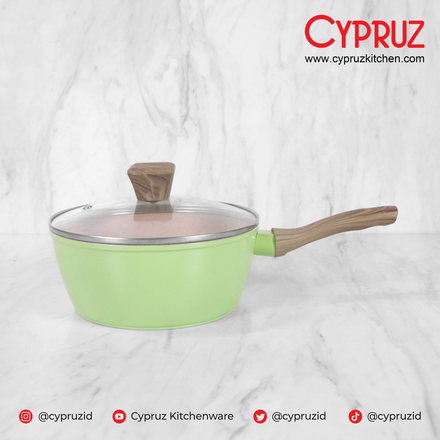 Cypruz SN-0294 Color Marble Sauce Pan / Panci Susu Anti Lengket 18cm