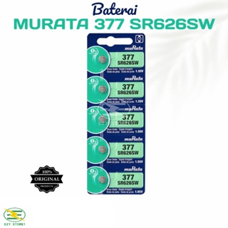 Baterai Murata 377 SR626SW LR626 LR66 AG4 Original Batrai Jam Tangan #0