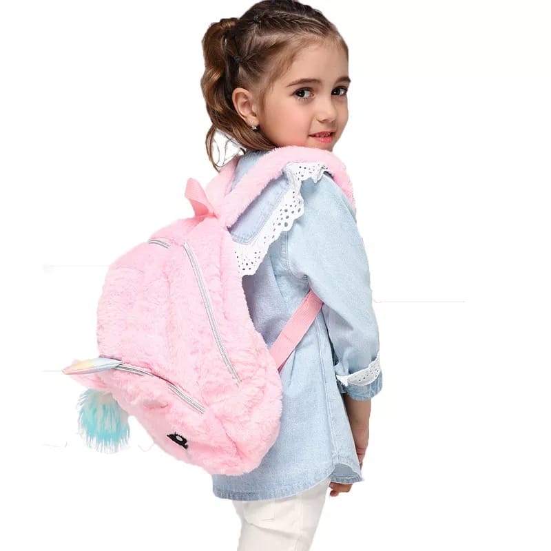 TAS RANSEL ANAK BONEKA BULU / TAS RANSEL ANAK KARAKTER / TAS RANSEL ANAK CEWE / TAS CEWE LUCU