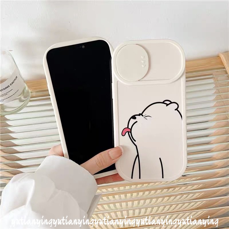 Soft Case Tpu Motif Kartun Beruang Lucu Cover IPhone 7 Plus XR 11 Pro Max X XS Max 13 11 12 Pro Max 8 Plus