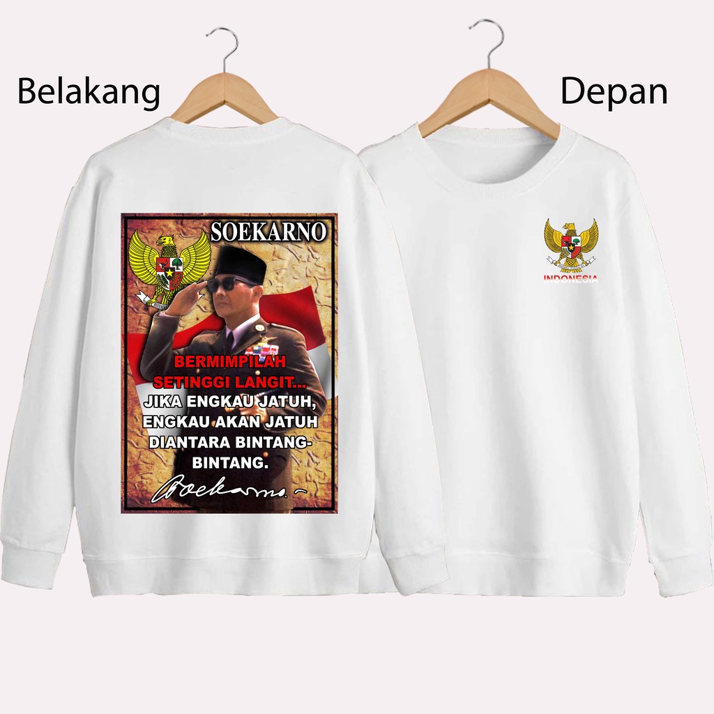 SWEATER UNISEX DB SUEKARNO 3 PRIA DAN WANITA SWEATER JUMBO