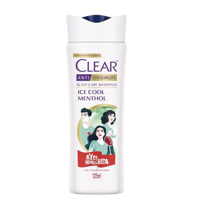 Shampoo Clear Ice Cool Menthol 125ml Anti Dandruff Clear Men Mentol 70ml Clear Sakura Fresh 170ml Clear hijab pure anti ketombe + perawatan rambut rontok 160ml