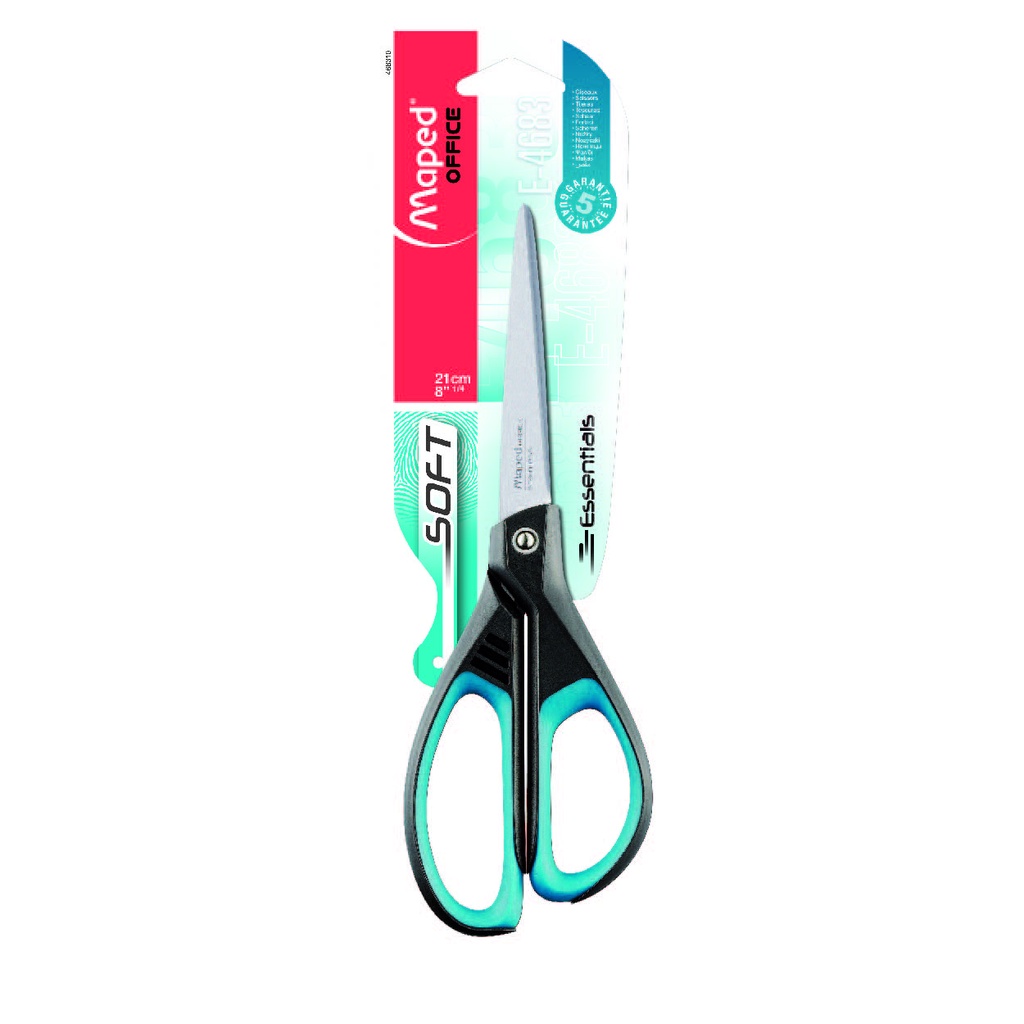 

Soft Grip Essentials Scissors MAPED SCI 468310 Gunting Recycled Plastic 21cm
