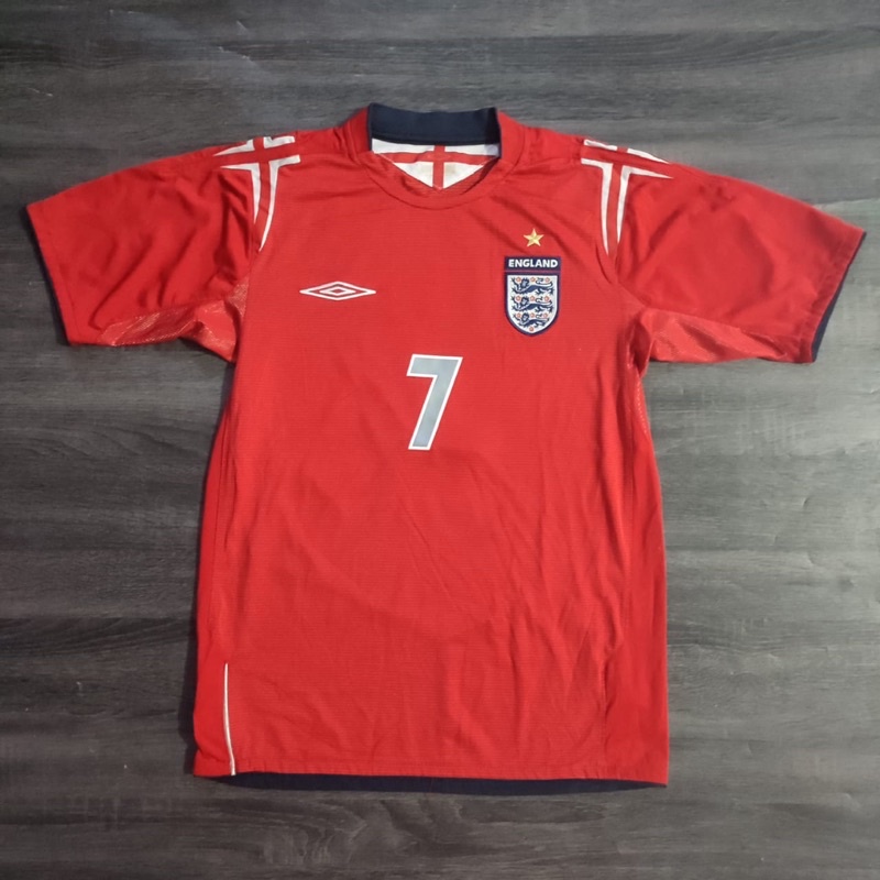 England Away 2004/2006 David Beckham #7