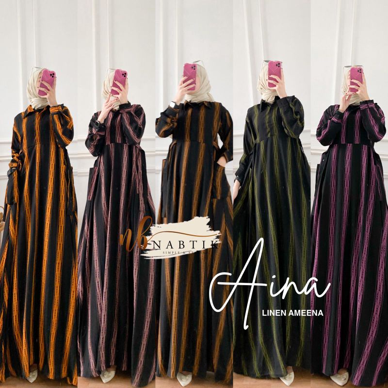 Aina Maxy Dress Abaya Jumbo