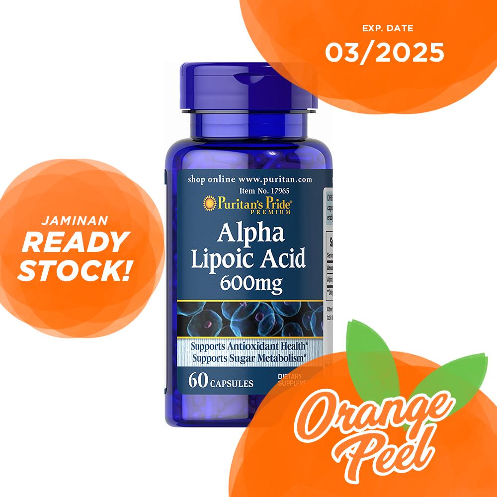 Puritan Alpha Lipoic Acid 600 / 300 mg 60 Capsules