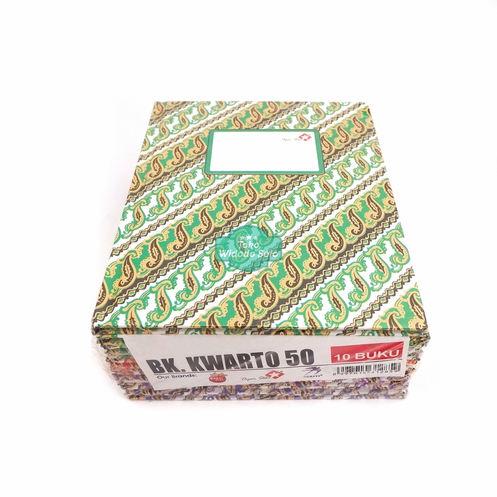 

Buku Tulis Hard Cover Kwarto 50 Paper Star BUKU KWARTO 50 Qwarto 16x21cm 50 Lembar - 1 Pack Isi 10 Buku
