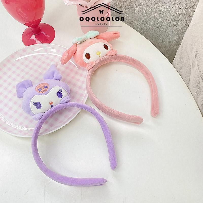 COD❤️Ikat Kepala Cinnamoroll Korea Cute Cat Telinga Rambut Band Cuci Wajah Ikat Kepala Sederhana Tekan Rambut Klip Hiasan Kepala Fashion Murah