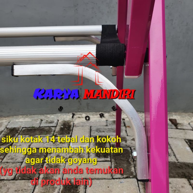 Siku Jemuran Lipat Almunium