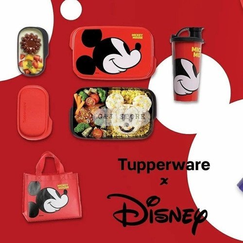 Mickey Minnie Lunch Box set bekal makan TUPPERWARE