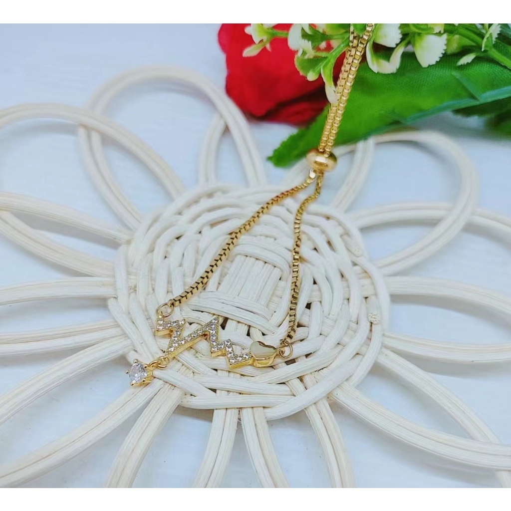 Gelang Serut Titanium Permata Perhiasan Fashion GS01/216