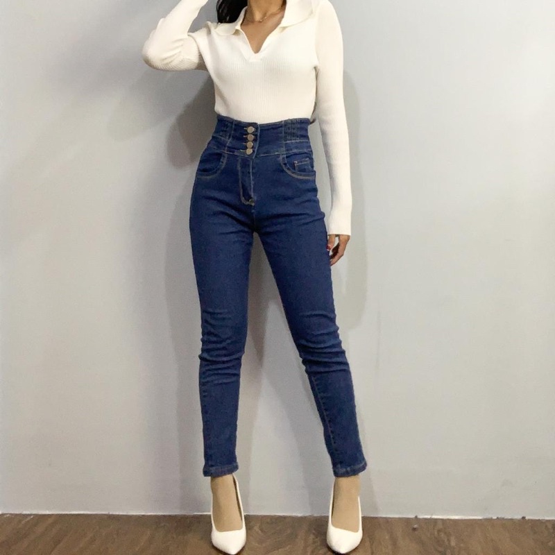 [LUXE.DLABEL] - E51 Jeans | Celana panjang Highwaist wanita Jeans import premium Jeans wanita polos ripped jeans High waist jeans wanita bkk Skinny Jeans High waist Baggy jeans Wideleg Jeans Kulot jeans Boyfriend jeans Wanita Kargo Jeans