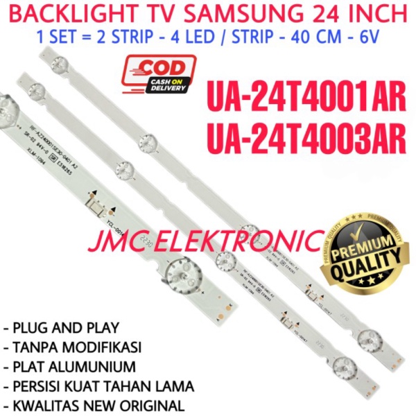 BACKLIGHT TV LED SAMSUNG 24 INC UA24T4001 UA24T4003 UA-24T4001 24T4003 Diskon