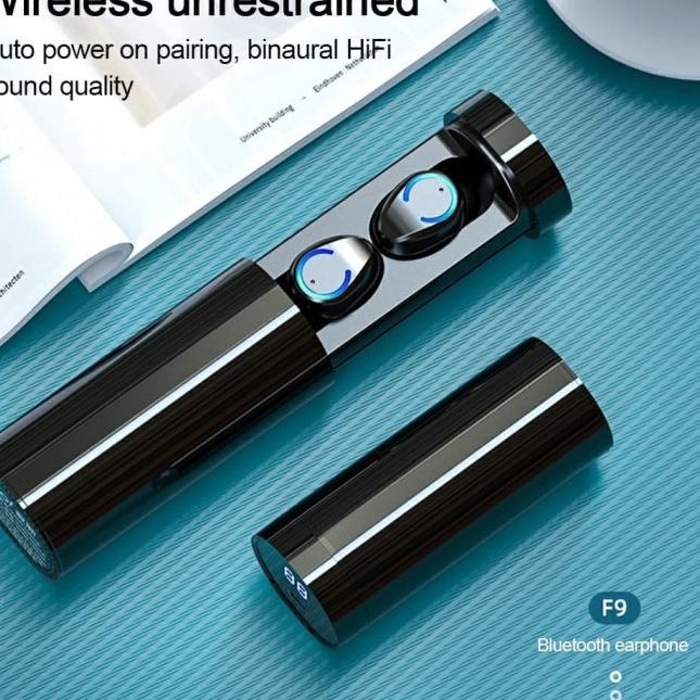 New Design Bluetooth TWS F9-6 Wireless Earphone With LED Display