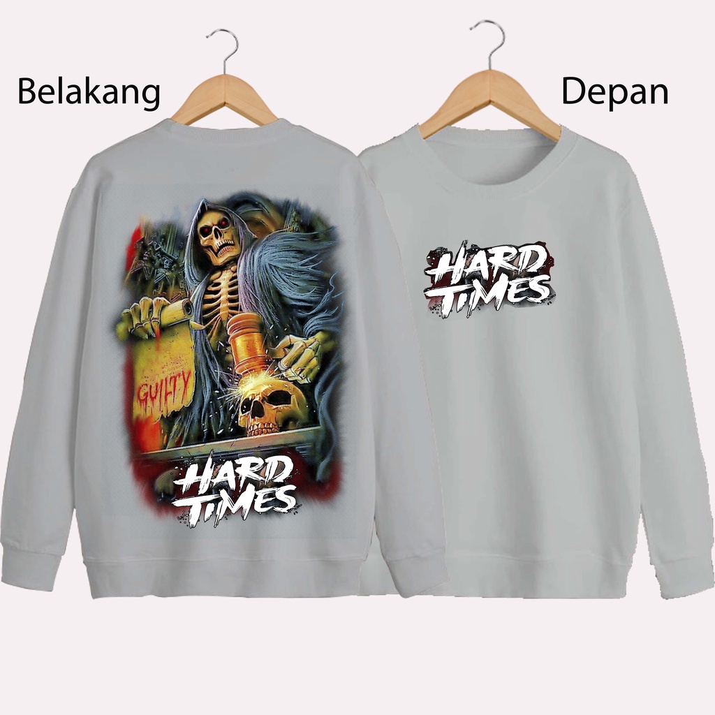 SWEATER UNISEX DB HARD TIME PRIA DAN WANITA SWEATER JUMBO