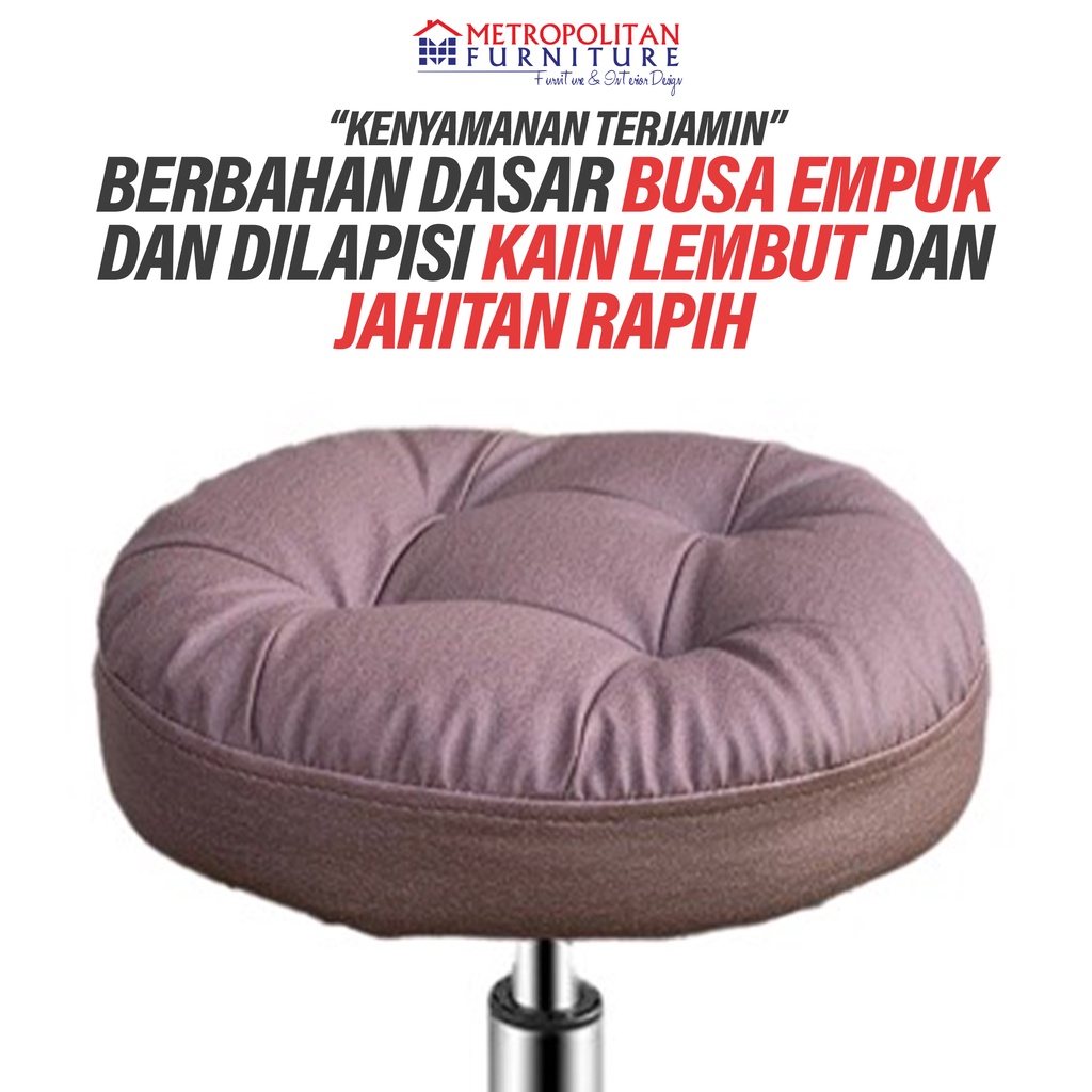 Mee Do Kursi Salon Hidrolik Bulat Roda Barstool Hydraulic Bangku Kantor Roda Stool