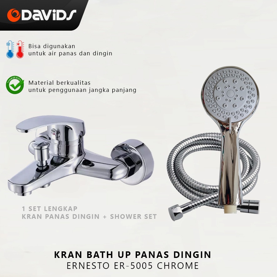 Kran Panas Dingin Shower Keran Bathub Water Heater Sower Ensto ER5005