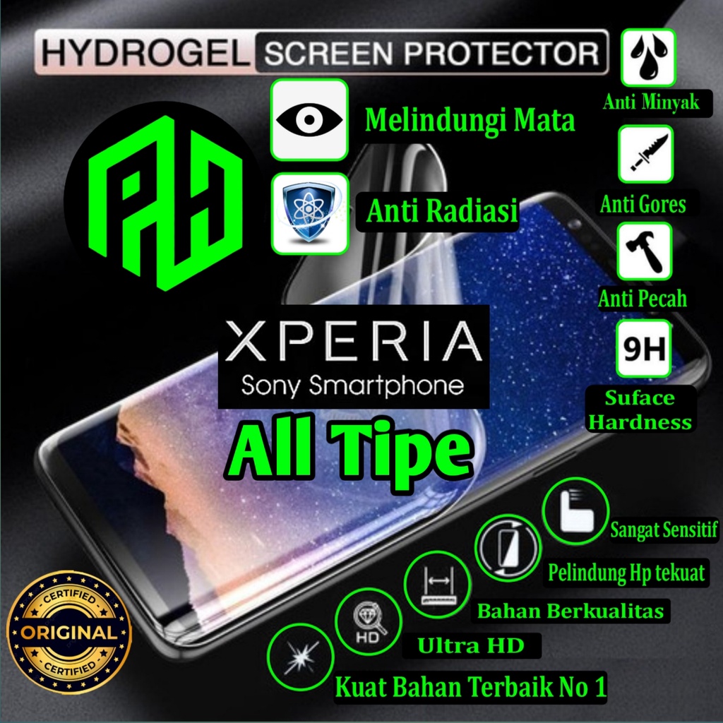 (PH) ANTI GORES XPERIA HYDROGEL | HYDROGEL ALL TIPE | full cover depan belakang