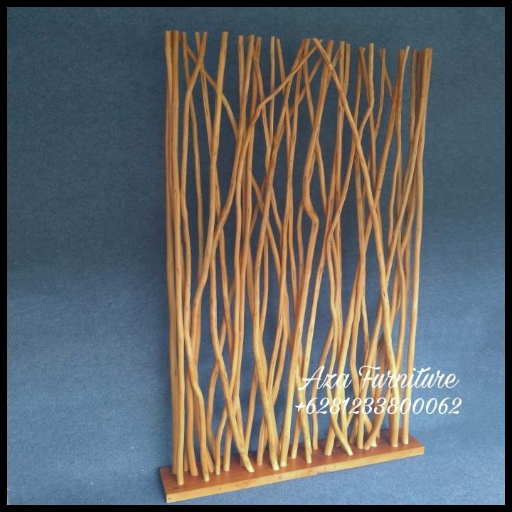 Promo Partisi Pembatas Ruangan Atau Sekat Unik Ranting Kayu Jati