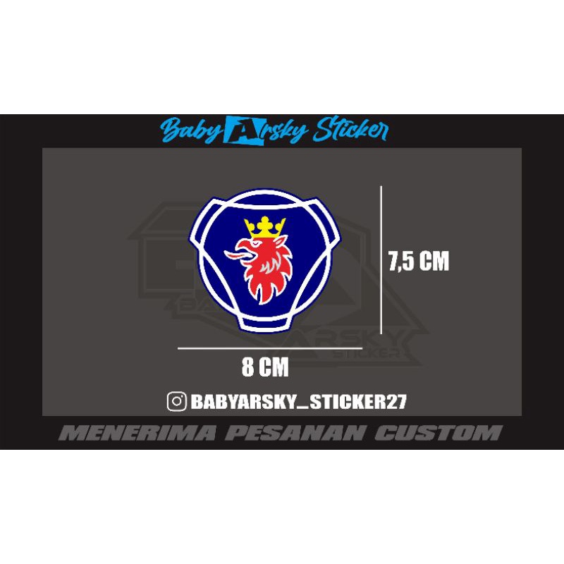 

STICKER CUTTING LOGO SCANIA BIRU