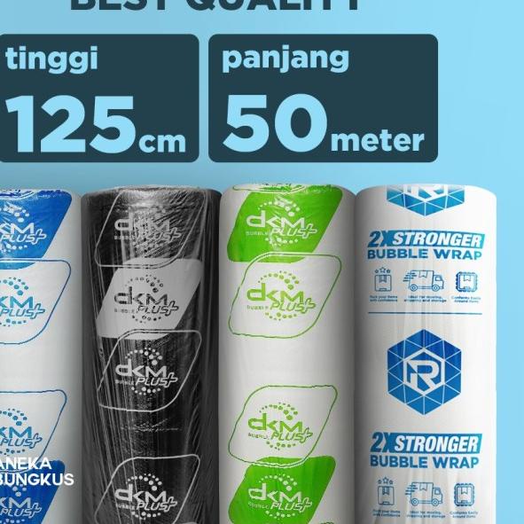 

PLASTIK BUBBLE / BUBBLE WRAP 125CM X 50M DKM+ PREMIUM MURAH - HIJAU BENING