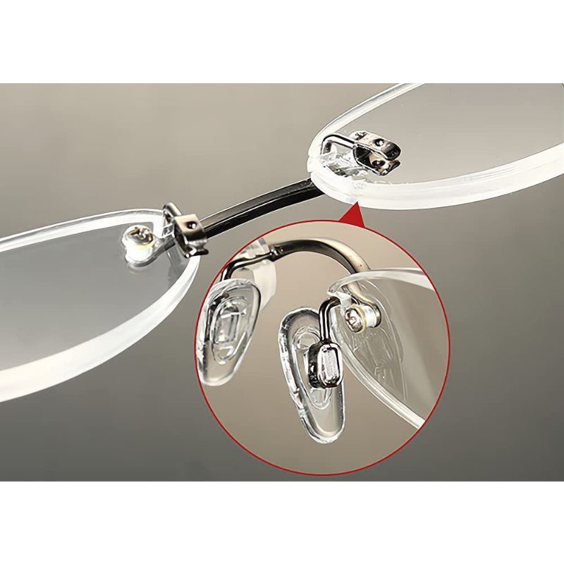 Nosepad Tekan Nosepad Dorong Nosepad Snap in Push in Nose pad Kacamata Silikon Silicone