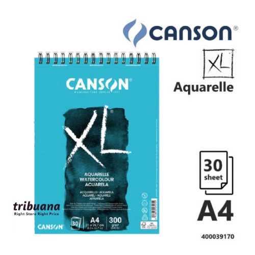 

CANSON XL Aquarelle Watercolour A4/300gms 30 Sheets (Album) 400039170