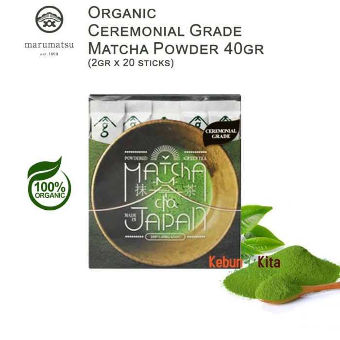

MARUMATSU ORGANIC CEREMONIAL GRADE MATCHA POWDER 40 GR