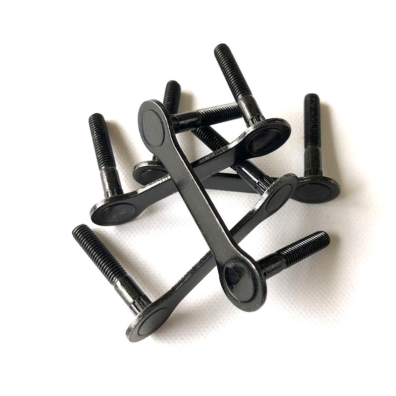 1.25 inch Land Punch Board Skateboard 31mm Papan Panjang Terintegrasi Jembatan Kuku Baja Karbon Intensitas Renang Elektrik Paku Siam Berbentuk U Seng Hitam