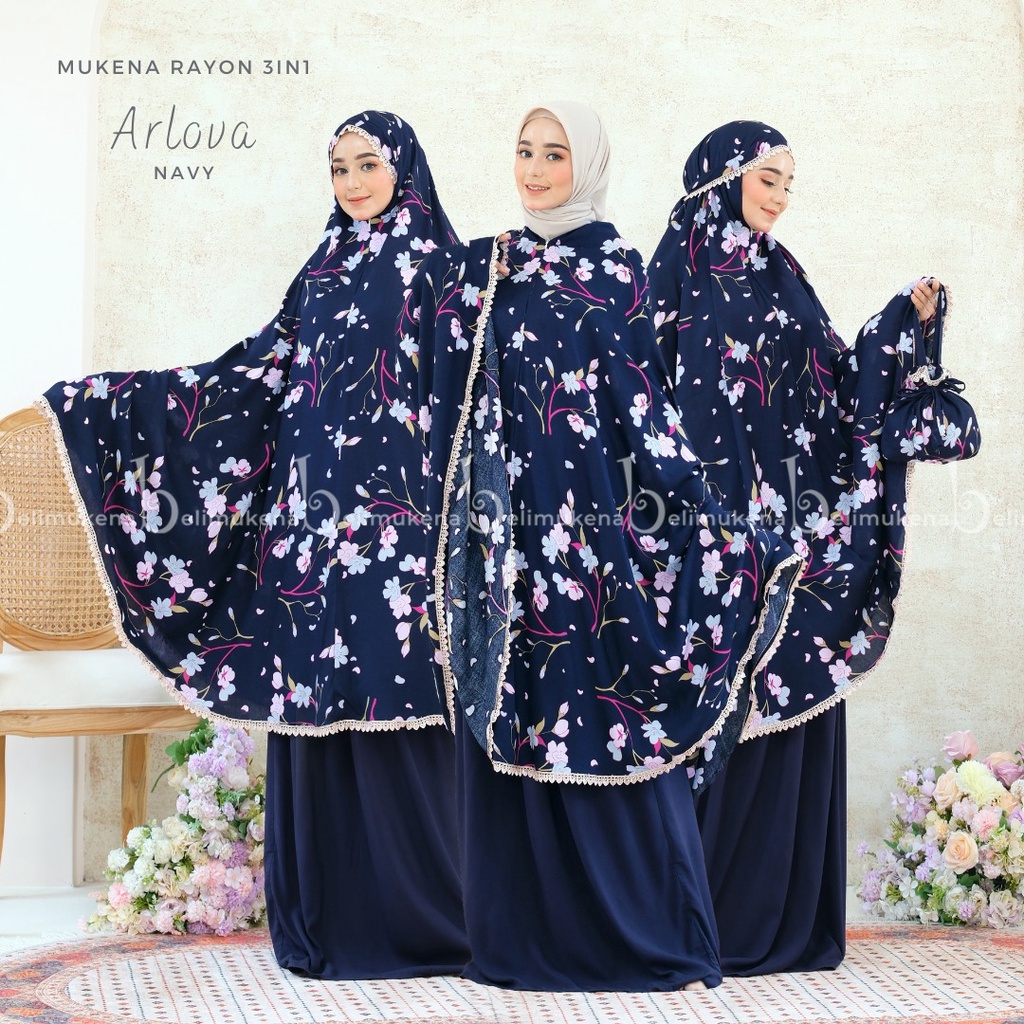 Mukena Dewasa Rayon 3in1 Arlova